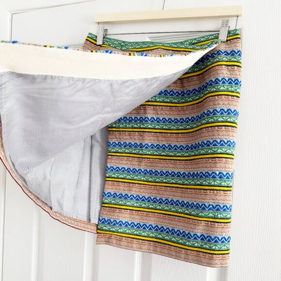 Band of Outsiders Jacquard Wrap Skirt, size "3" (fits US size 4/6 - Picture 3 of 9